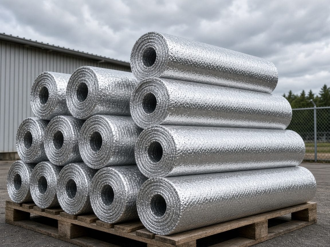 Foto ilustrativa de Aislante térmico aluminizado para techo.
