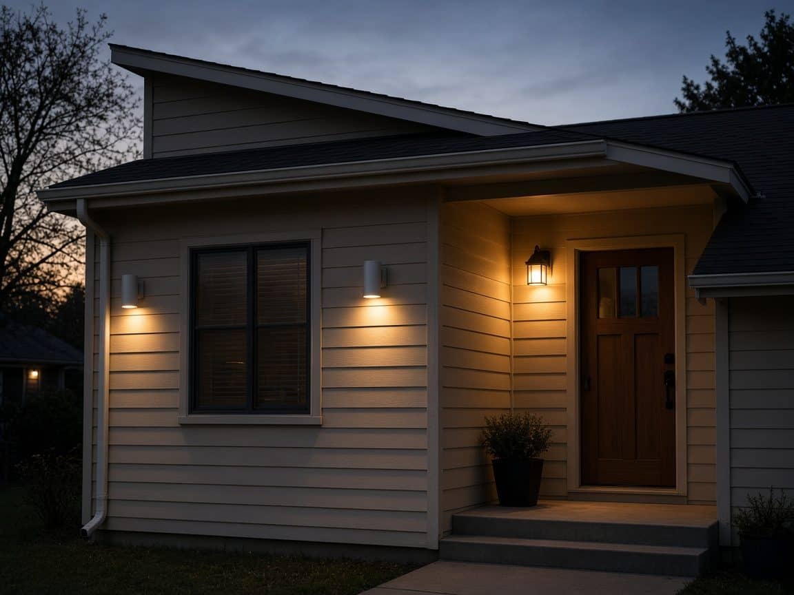 Foto ilustrativa de Luminarias LED exteriores.