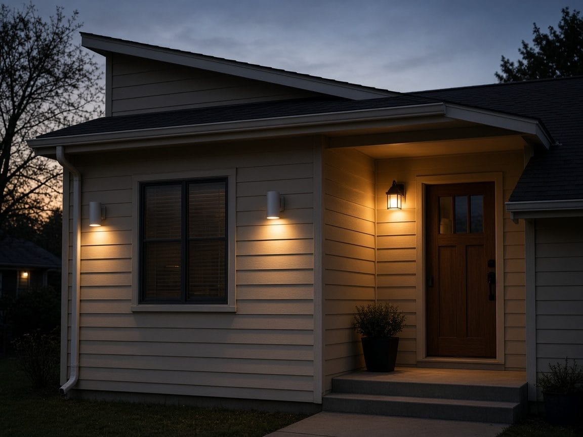 Foto ilustrativa de Luminarias LED exteriores.