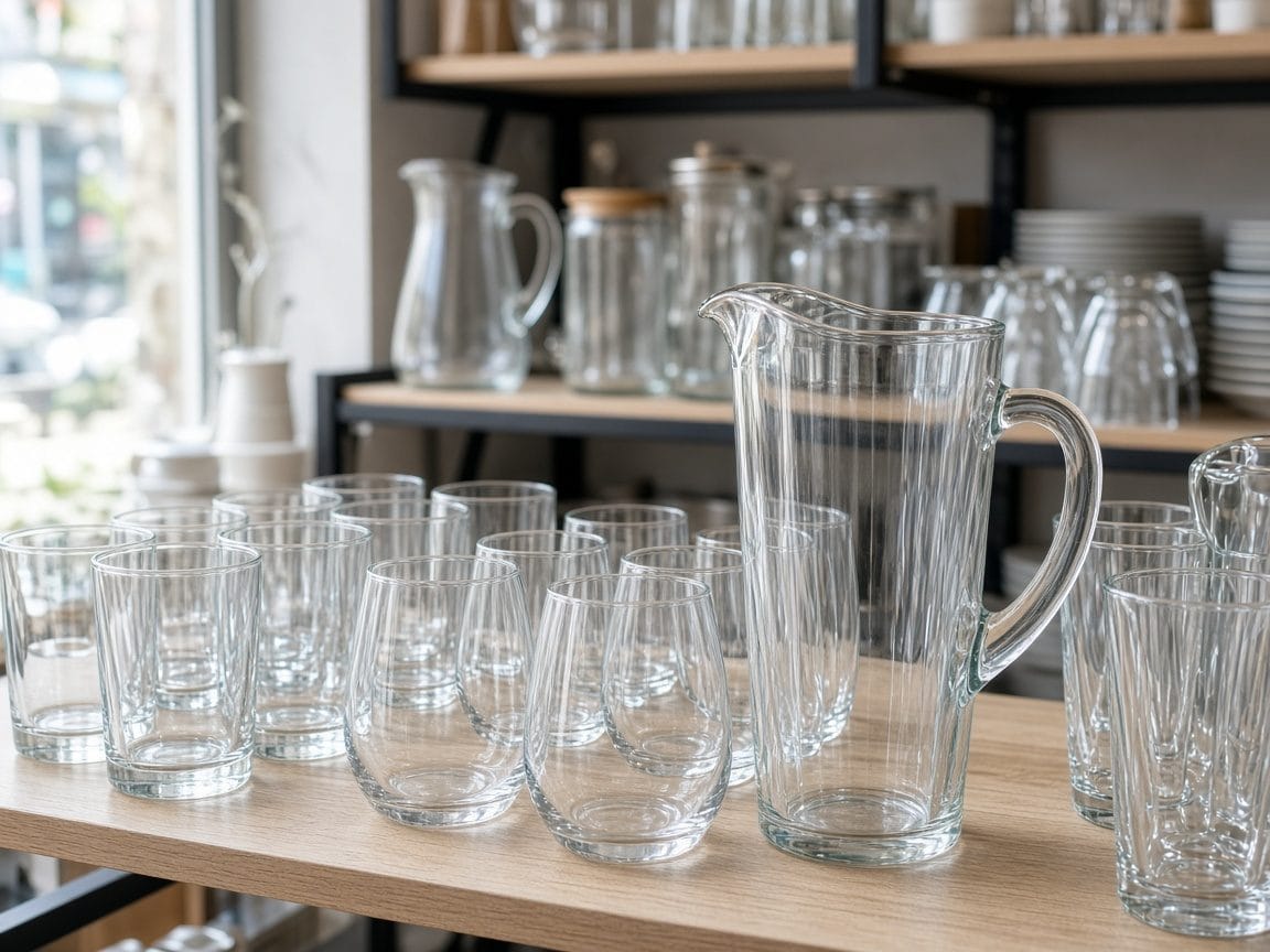 Foto ilustrativa de Vasos y jarra.